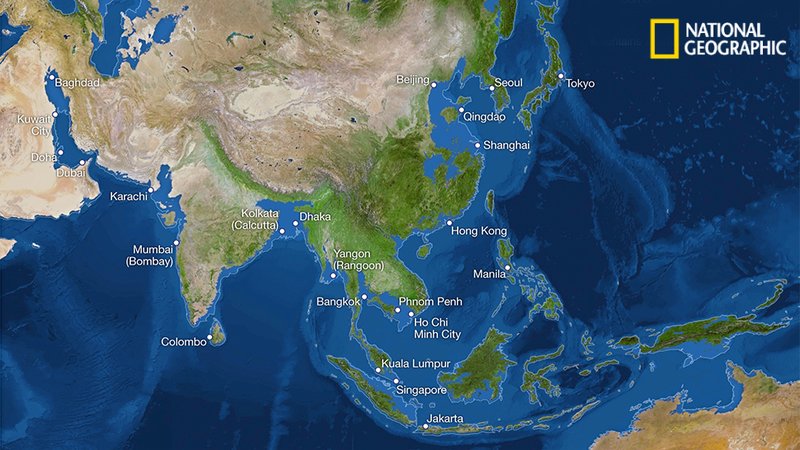 Illustration for article titled How Earth's coastlines would look if all ice melted (bye Florida!)